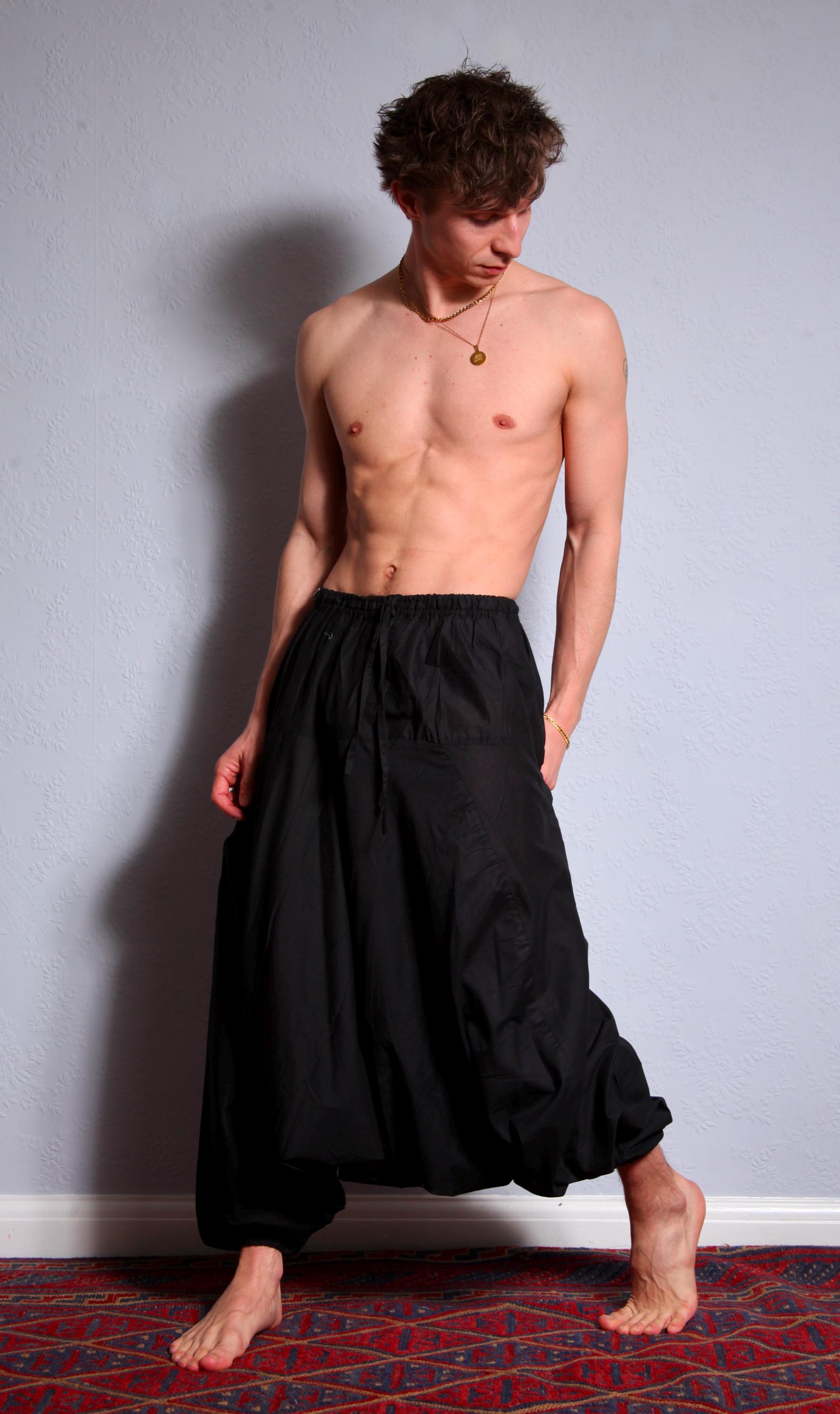 Organic Cotton Unisex / Mens Harem Trousers with Pockets