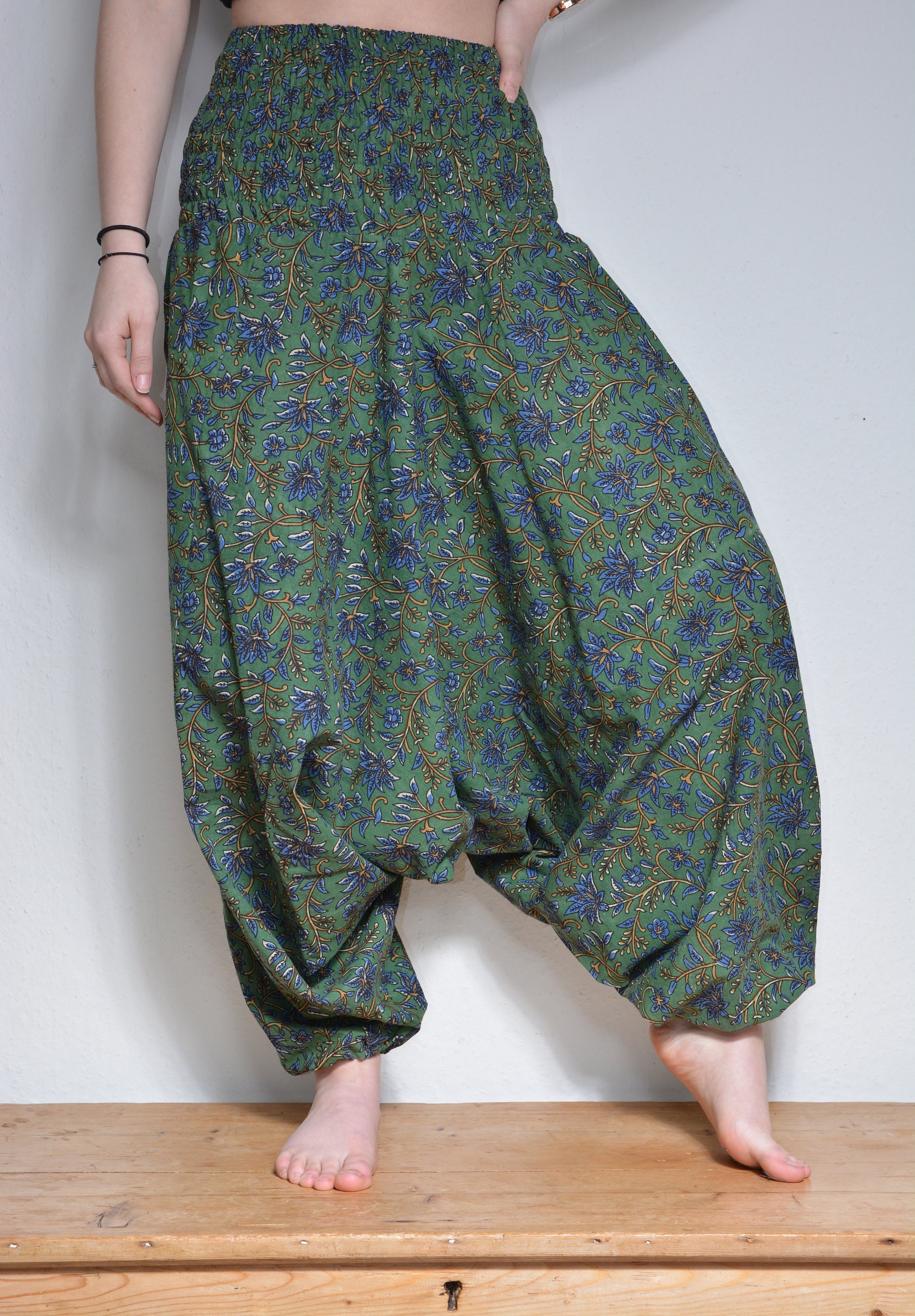 Women Indian Harem Pants Baggy Hippie Boho Yoga Afghani Genie Aladdin ...