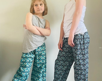 Pantalon GENIE en coton imprimé pour enfants Pantalon ample en coton Festival hippie pour enfants Aladdin Alibaba