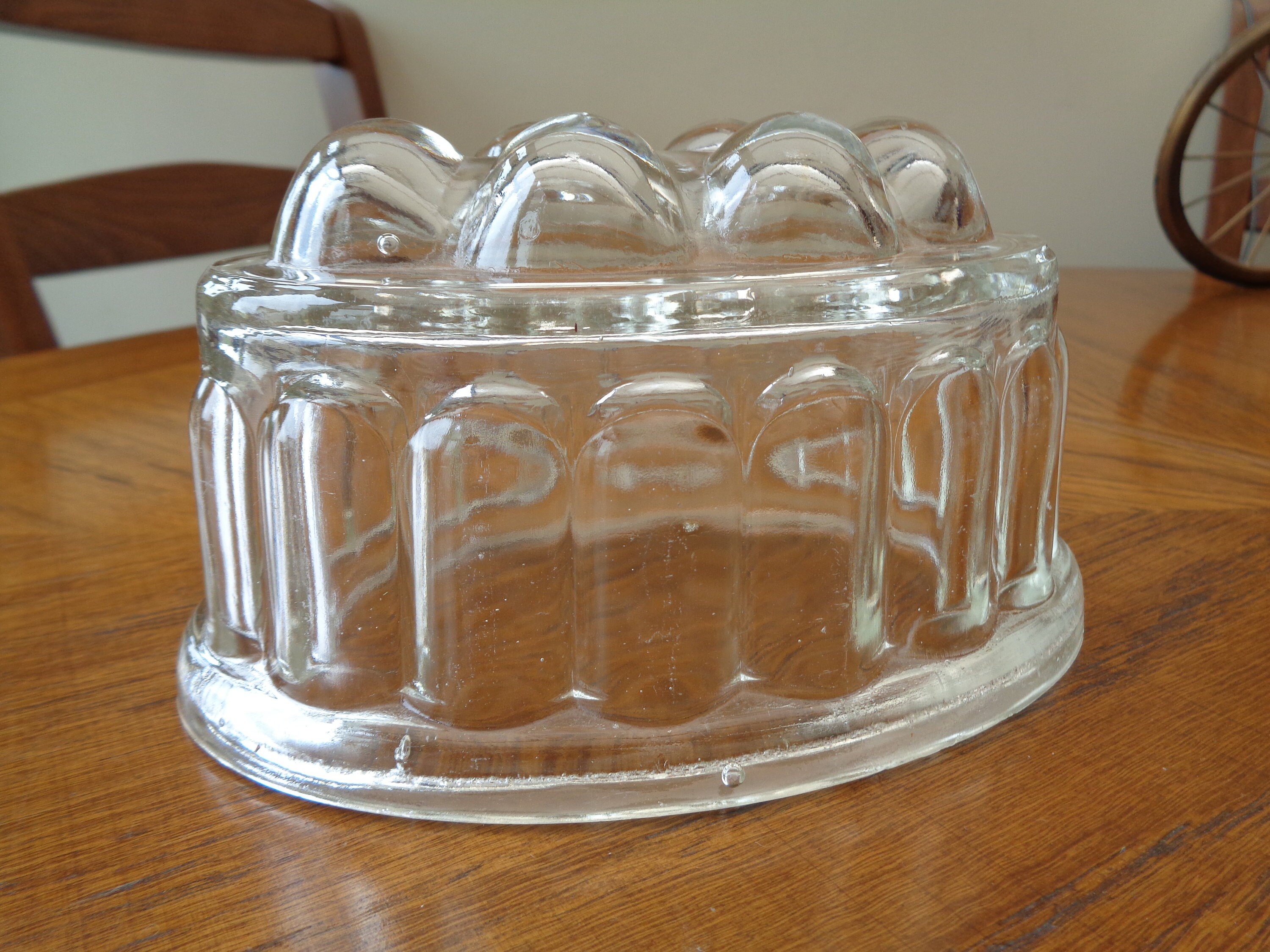 Jelly Mould Clear Glass Shaped Vintage Jelly Mould Etsy