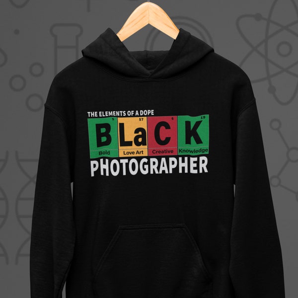 Black Photographer Elements Hoodie