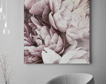 Peony Painting | Large flower painting | Pink flower painting | Floral painting original | Peony painting original | Peonies bouquet 3