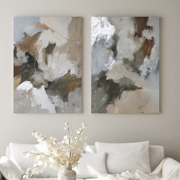 Brown Gray Wall Art - Etsy