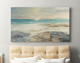 Oil Sea Painting | Seascape Painting | Blue Seascape | Painting Coast | Painting Sea | Seascape Wall Art | Sea Wall Art | Seascape  Seashore