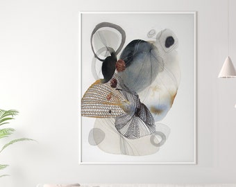 alcohol ink art | Original abstract painting | Gray and Gold Wall Painting | Alcohol Ink Painting | Minimalist Painting |Dancing Forms