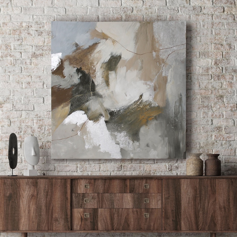 Brown Gray Wall Art - Etsy