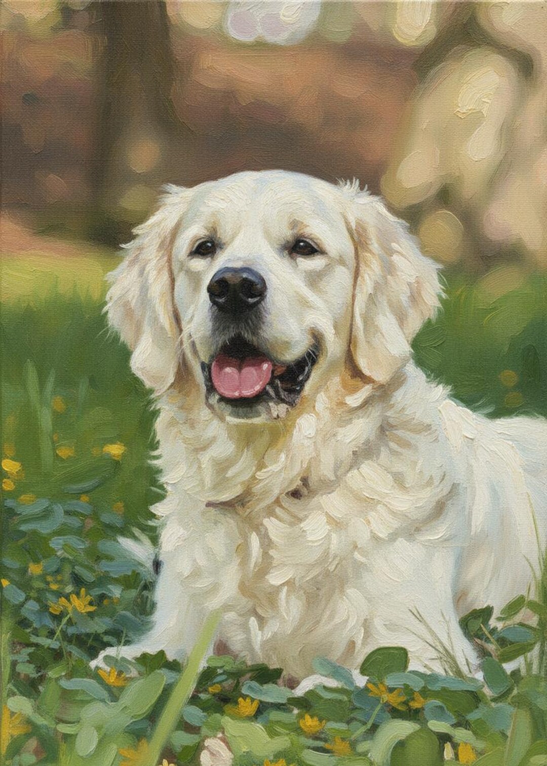Custom Oil Painting | Pet Custom Dog Portrait on Canvas | Pet Memorial ...