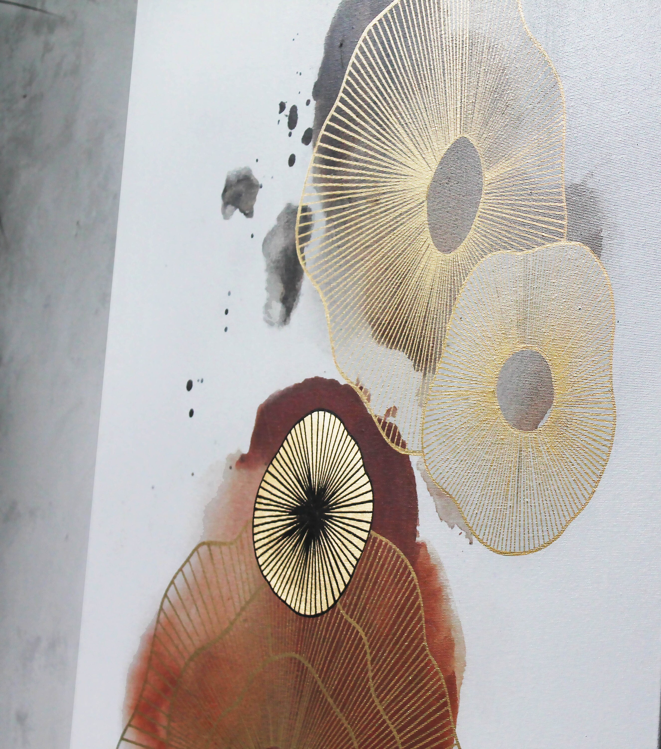 Alcohol Ink Art | Minimal Ink Art | Large Alcohol Ink Wall Art | Ink ...