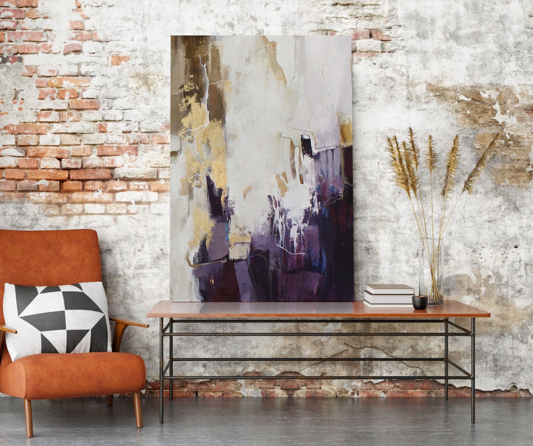 Purple Abstract Art Purple Painting Purple Abstract Wall Art Abstract