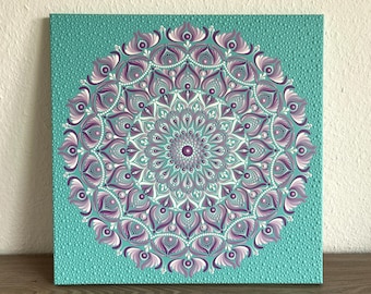 50 x 50 cm hand-painted mandala canvas dot art painting artwork