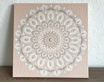 40 x 40 cm hand-painted mandala canvas dot art painting artwork