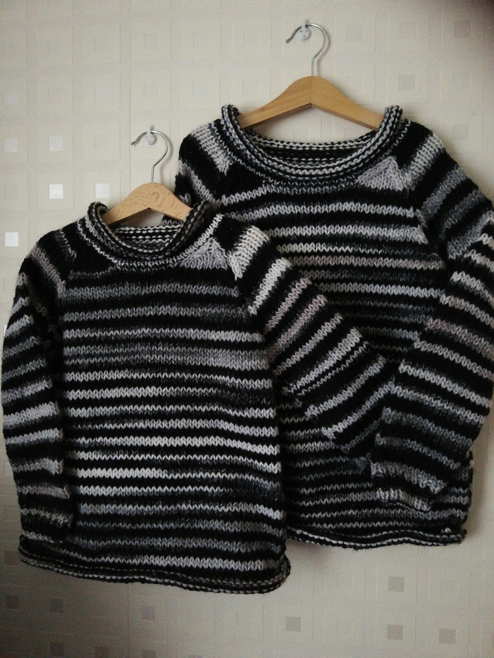 Hand knitted Sloppy Joe kid's jumper Etsy