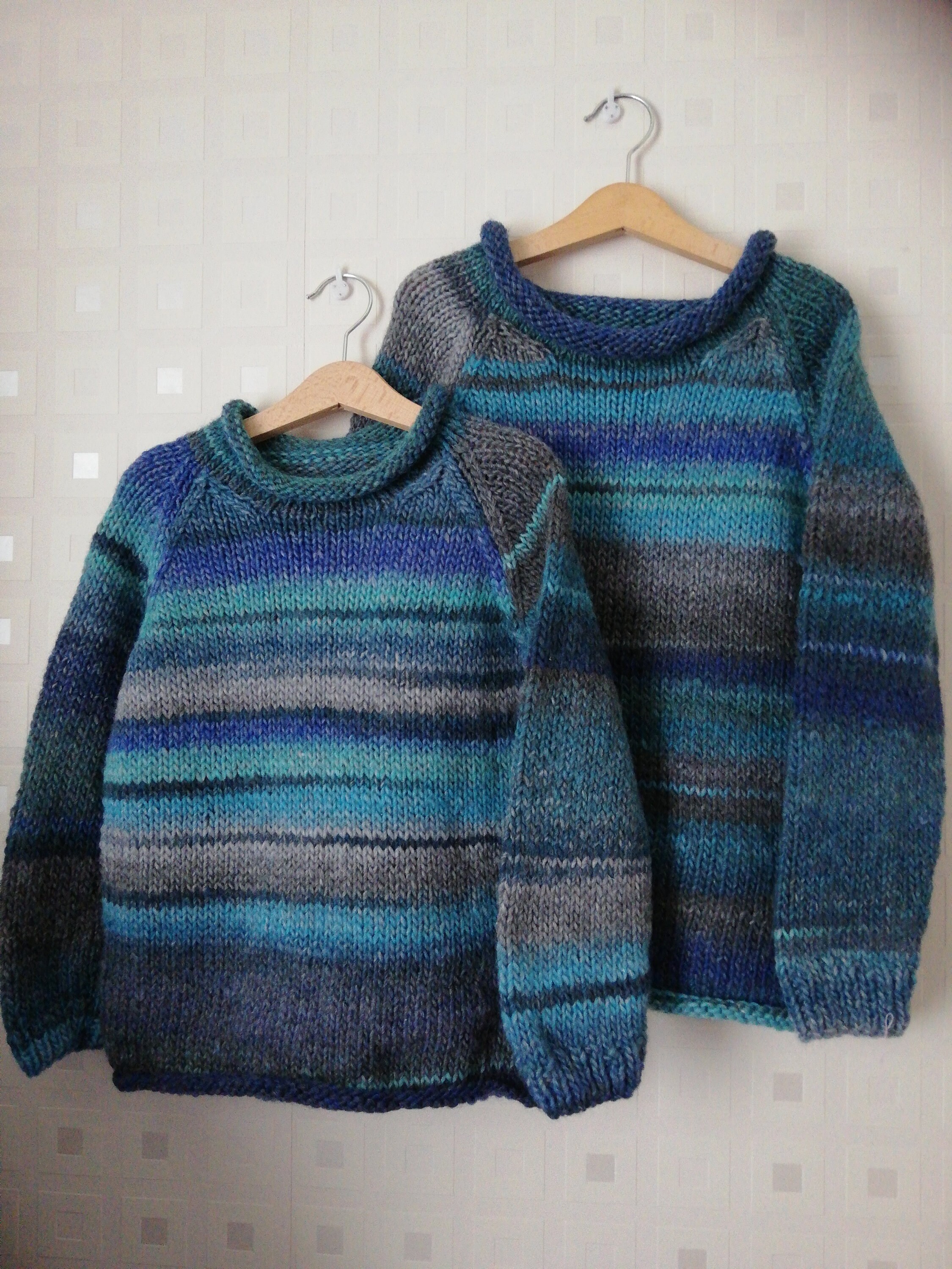 Handknitted Sloppy Joe kid's jumper Etsy