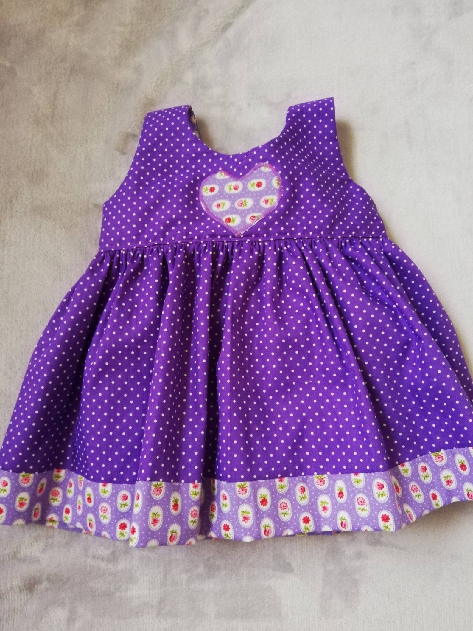 Reversible Baby Dress 612 Months. Etsy UK