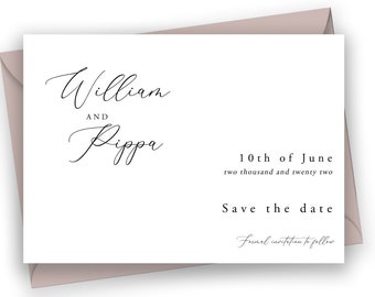 Personalised Save the Date cards, wedding announcement, wedding stationery, save the dates uk, wedding invites, wedding stationery uk