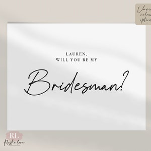 Will you be my bridesmaid / flower girl / maid of honour card. Bridesmaid proposal Card, personalised bridesmaid proposal, personal wedding