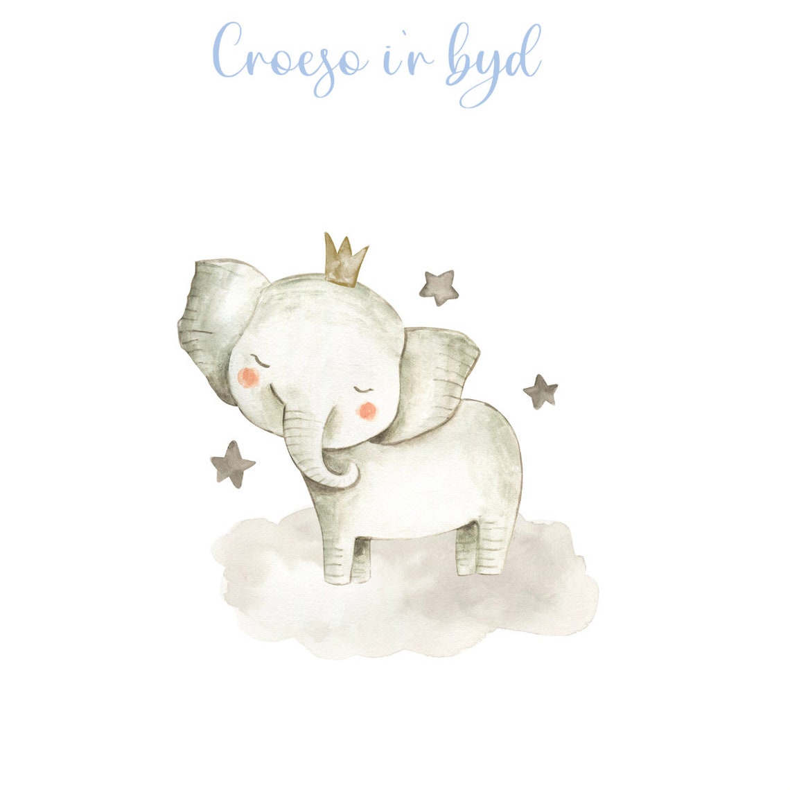 Welsh New Baby Card New Baby Card Welsh Baby Card Welsh Etsy UK