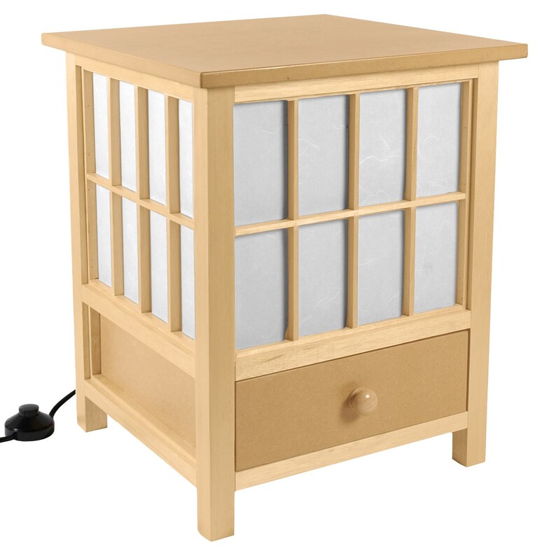 19 Hokkaido Lamp With Drawer Black