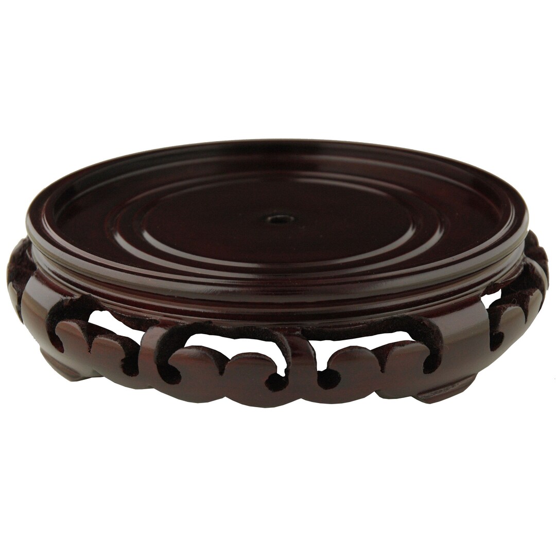 Rosewood Carved Pedestal Stand Etsy