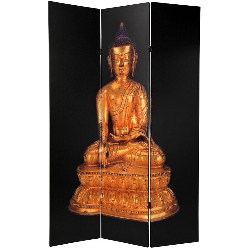 6 Ft. Tall Double Sided Thai Buddha Room Divider Etsy