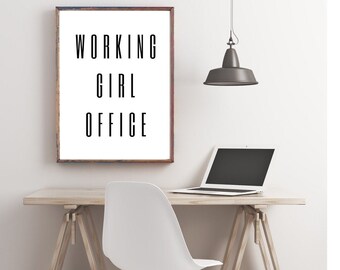 printable wall art for women, office decor for women, girl boss office, home office decor, office print, printable poster for office,