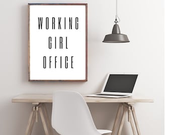 arte de parede imprimível para mulheres, decoração de escritório para mulheres, escritório de chefe de menina, decoração de escritório em casa, impressão de escritório, pôster imprimível para escritório,