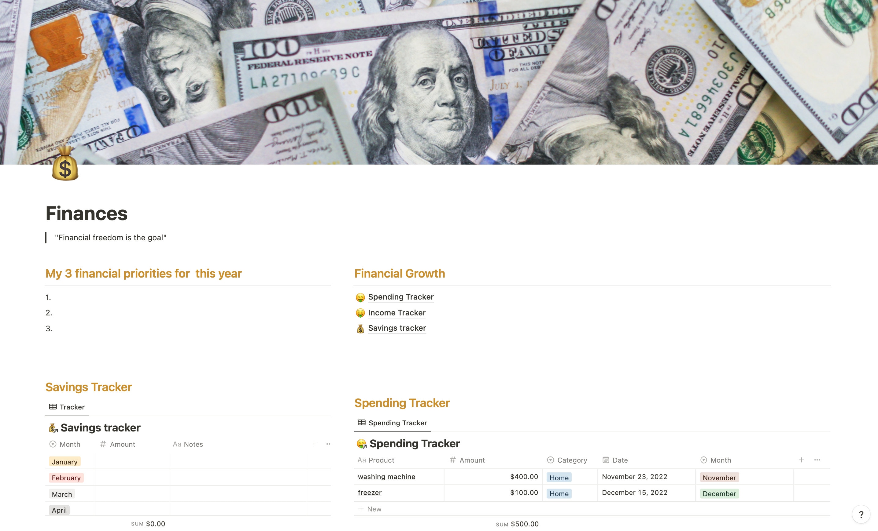 Notion Financial Tracker Notion Template Income Tracker Notion Personal Notion Financial Tracker Notion Template Income Tracker Notion Personal