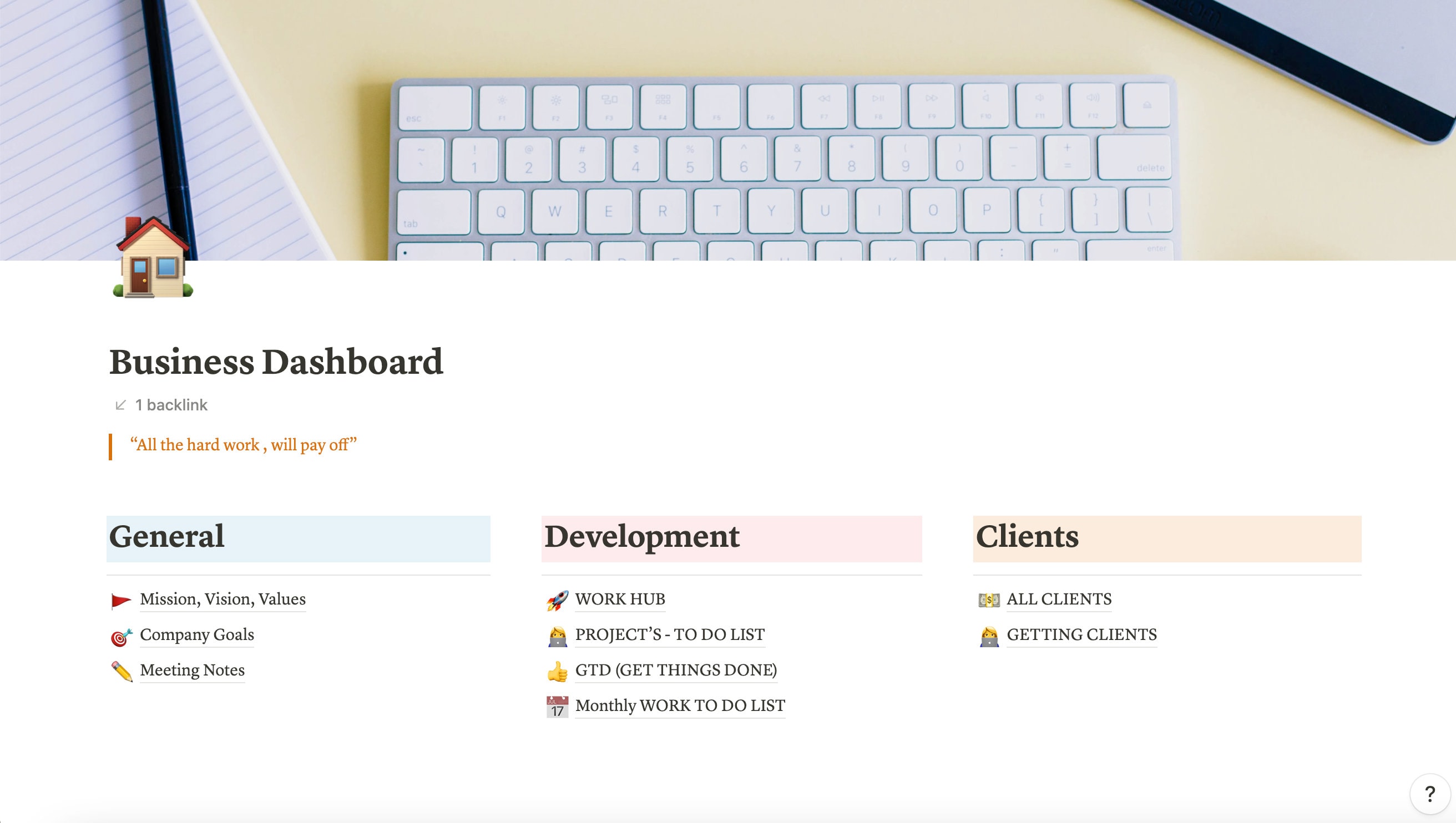 Notion Template Client Dashboard CRM Client Tracker Notion Template ...