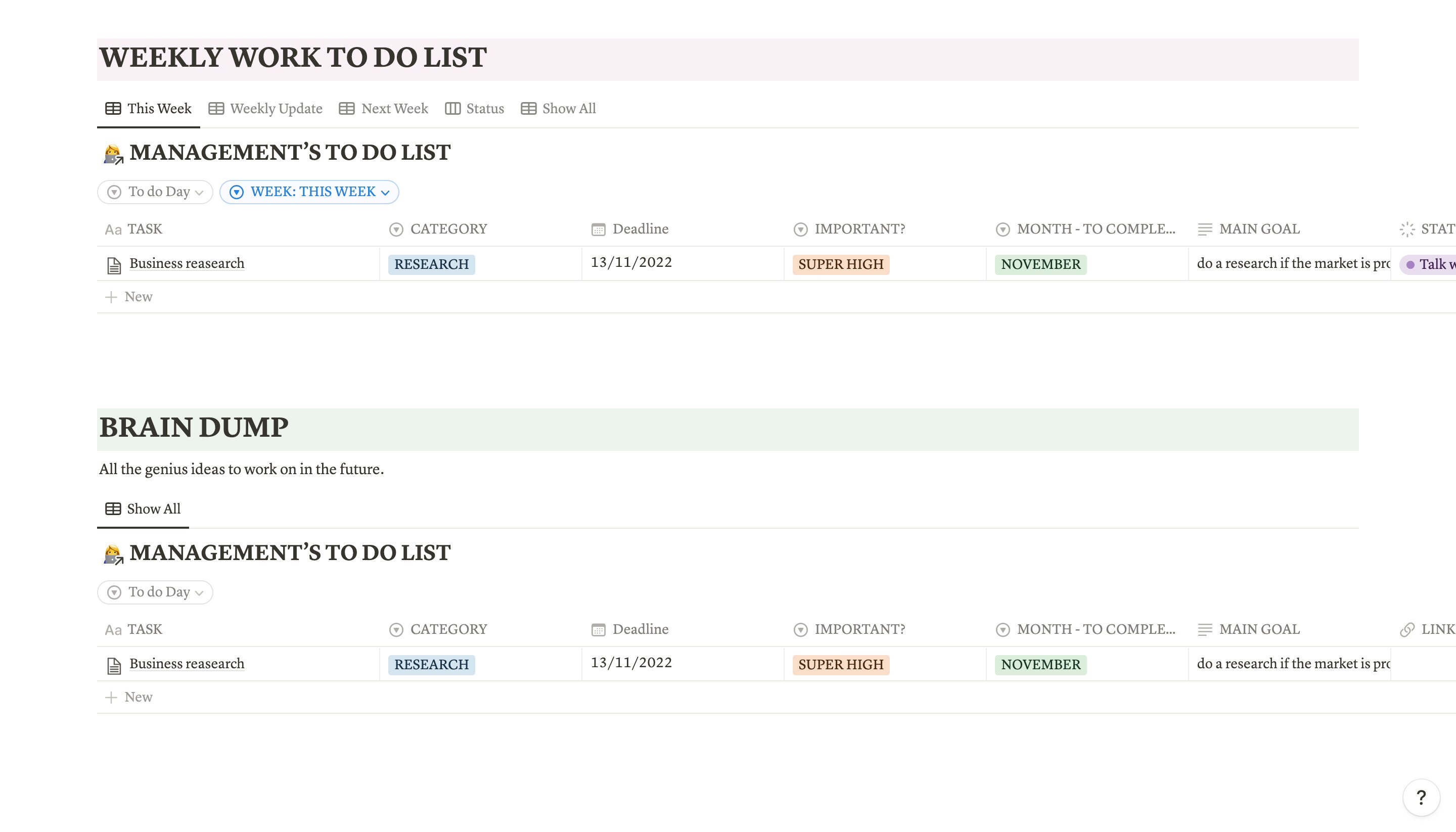 Notion Template for Network Management Notion CRM Template Notion ...
