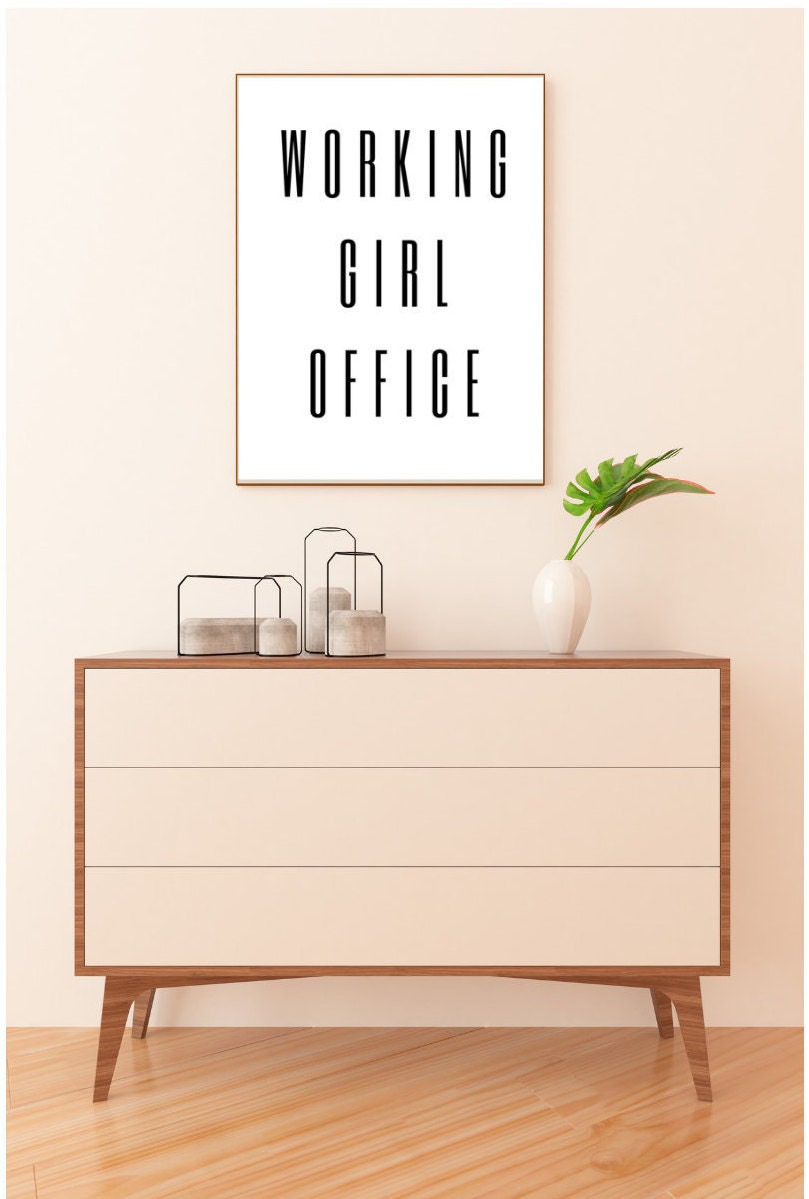 Printable wall art for women office decor for women girl | Etsy
