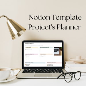 Notion Template All in one Notion Template Planner Notion Tracker Work Planner Organization Template for Project Management Notion planner