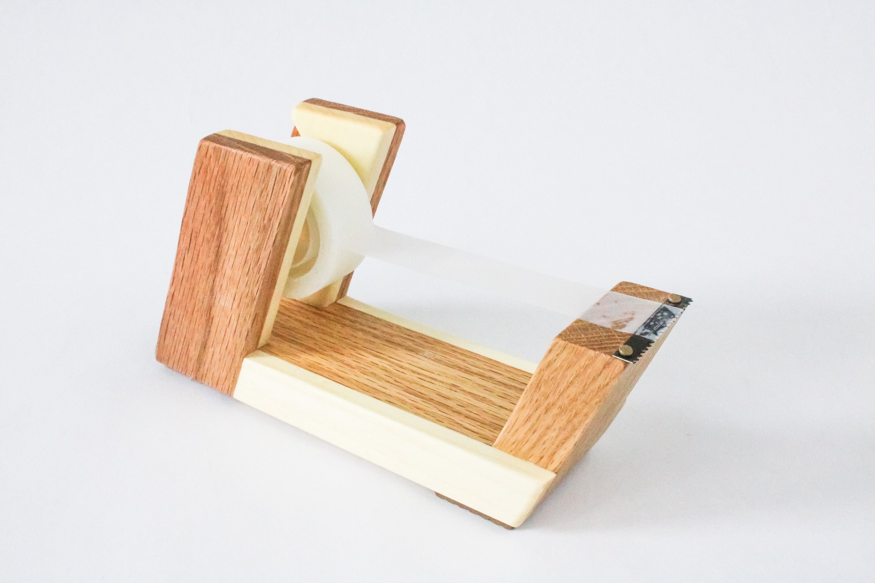 Modern Wooden Tape Dispenser with An EcoFriendly Finish Etsy