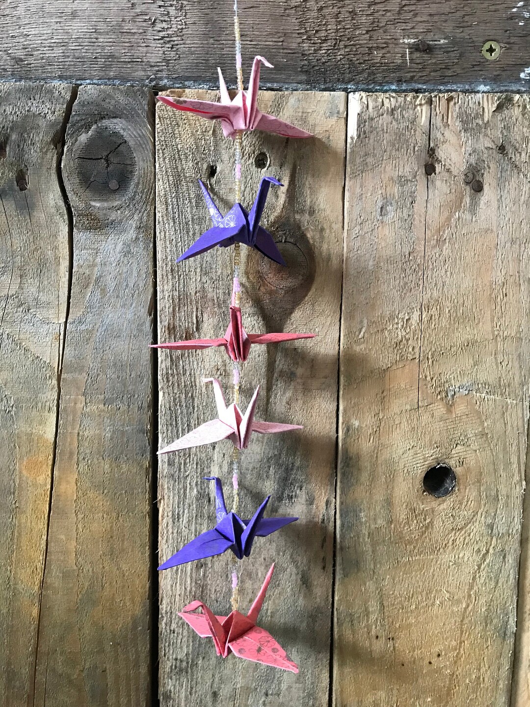 Origami Crane Wall Hanging Etsy