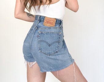 Levis 501 Shorts | Etsy