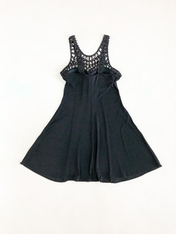 Vintage 90s Amore Collection Slinky Black Mini Dr… - image 8