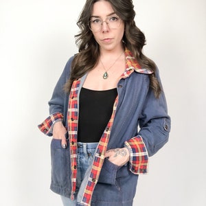 Vintage 70er Jahre Jeans Mantel