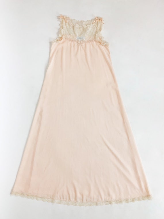 Vintage 60s Corhan Noumair Pale Pink Night Gown - image 8