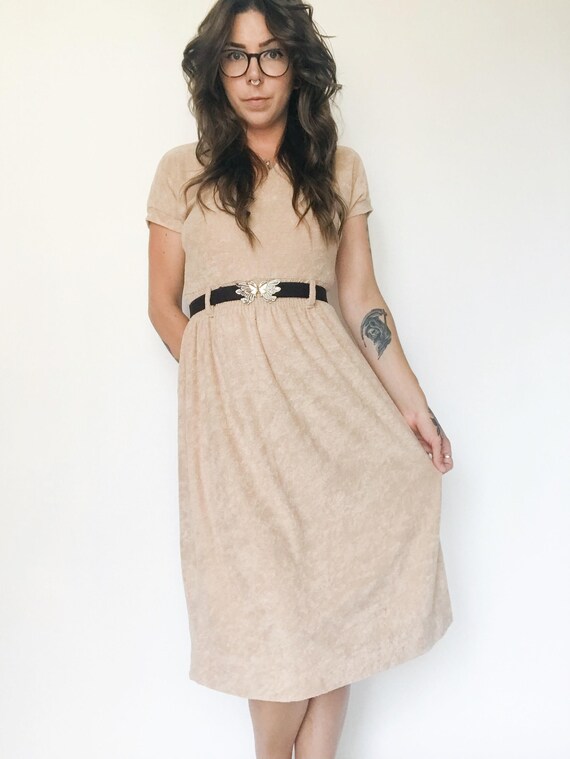 Vintage 70s Orite Terrycloth Dress