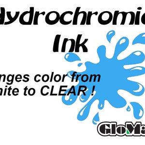 Hydrochromic Water Activated Color Changing Inks Fabric or Paper