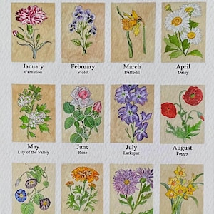 Fleurs Mois de Naissance