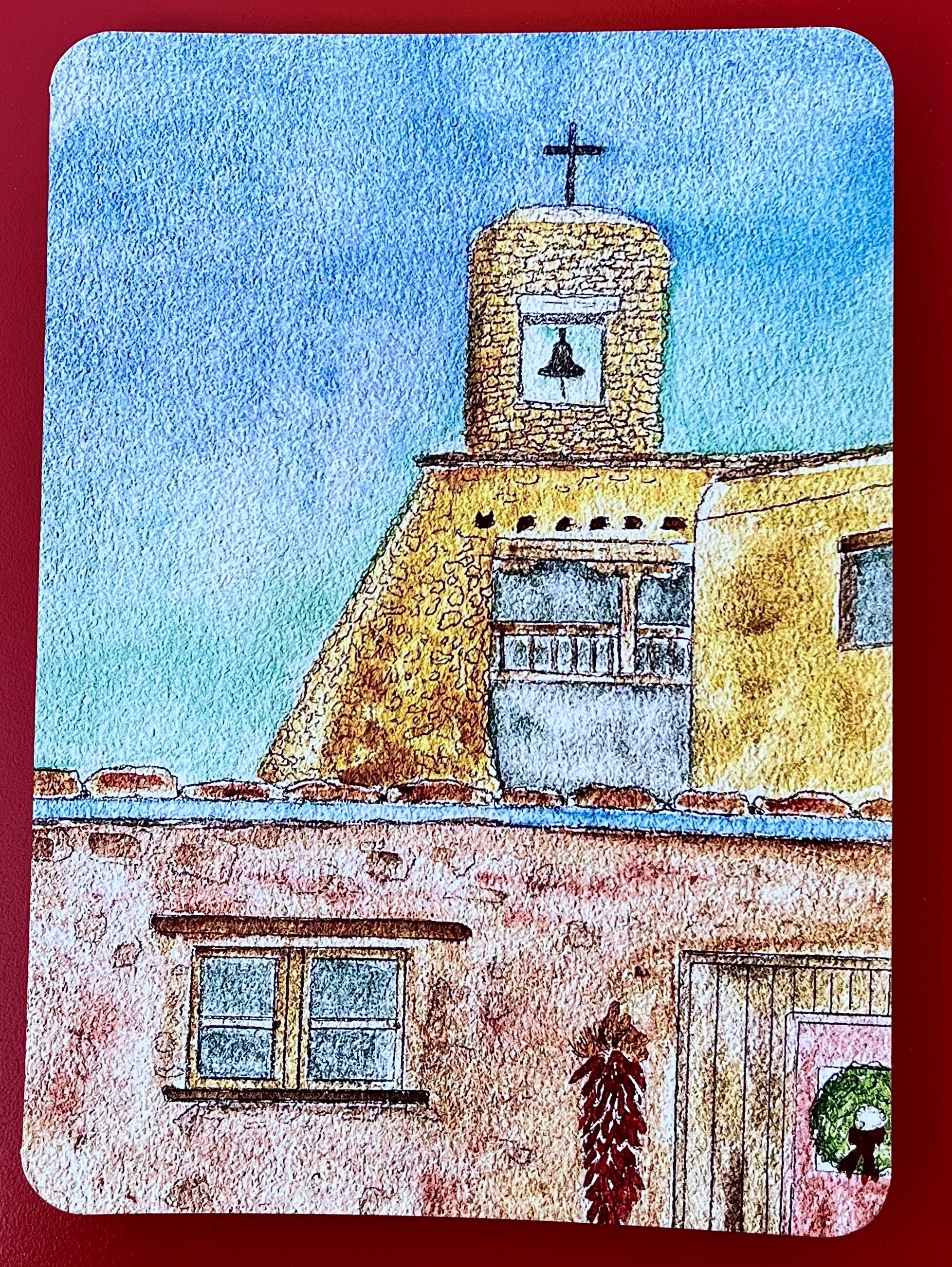 New Mexico Christmas, Folded/blank Notecard Etsy