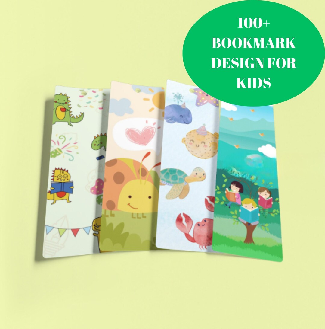 100 Bookmarks for Kids Bookmark SVG Bookmark Bundle Etsy