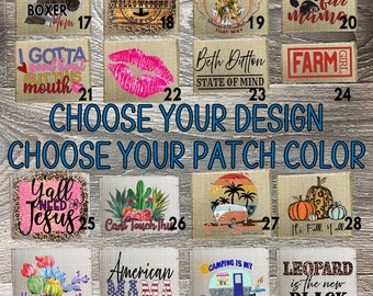 Hat Patch | 4x3 | Hat patches | Raggedy Patches | Raggedy Edge Patches | Patch for hat | Distressed Patches | Trucker hat patch