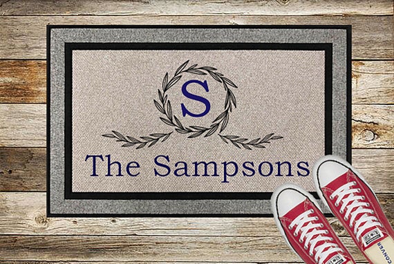Custom Door Mat Welcome Door Mats Business Door Etsy