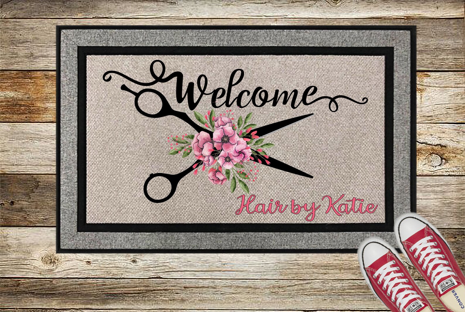 Custom Doormats Business Door Mat Hair Salon Etsy