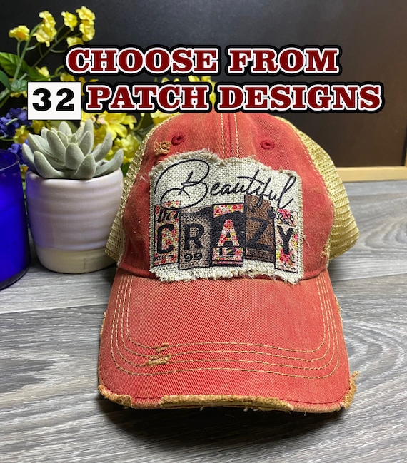 Custom Hat, Distressed Hat, Unisex Trucker Cap, Vintage Cap  display picture 1