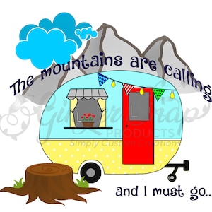 Camper Sublimation Design | Camping | Retro Camper | Sublimation PNG | Digital Download | Printable Artwork | Digital Art | Vintage Camper