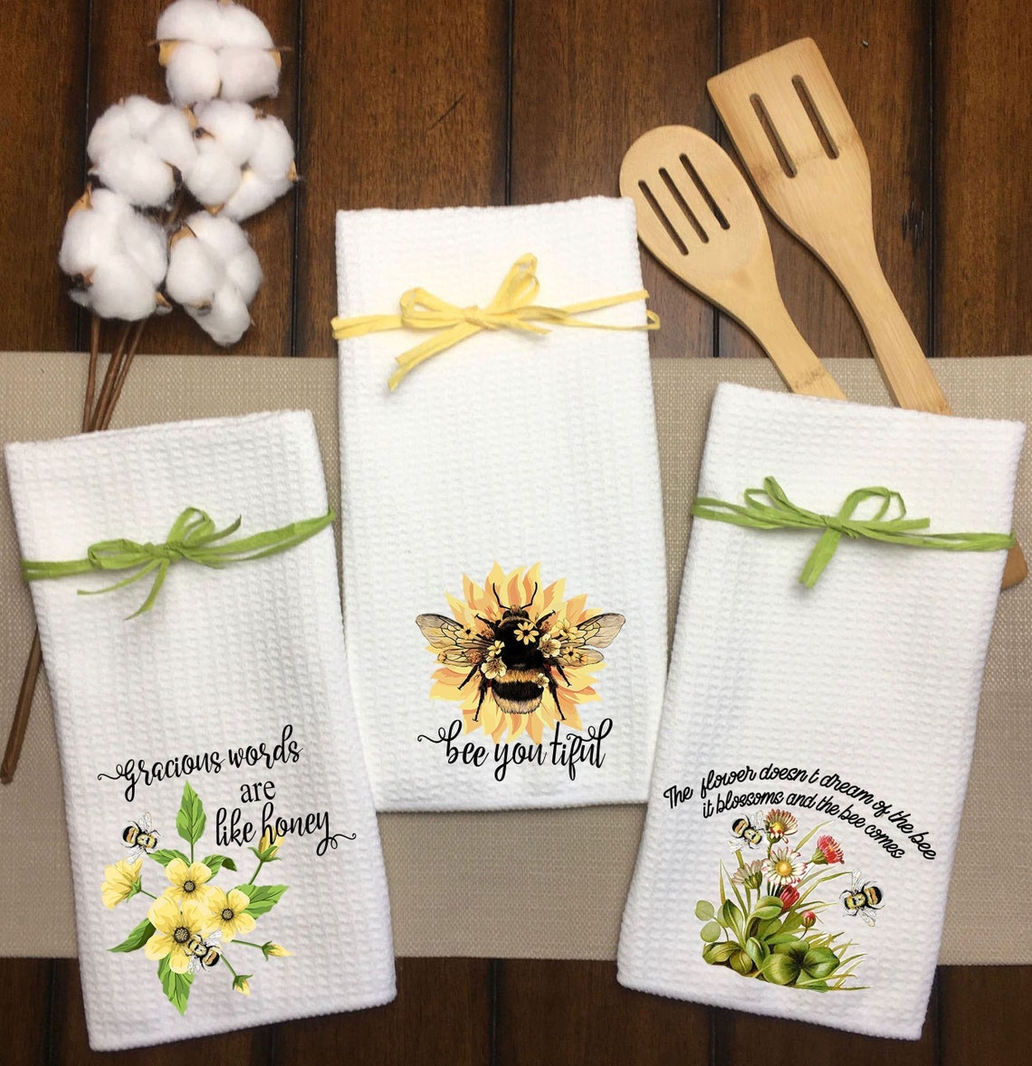 Bumble Beesummer Kitchen Towels honey Bee Dish Clothsspring Etsy India