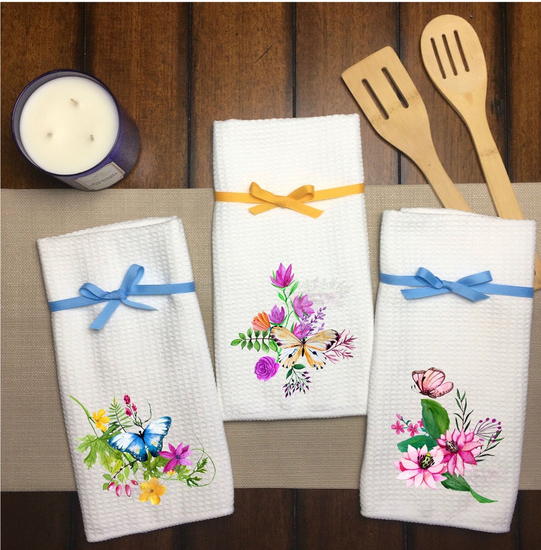 Butterfly Decorbutterflysummer Kitchen Towelsbutterfly Dish Cloth