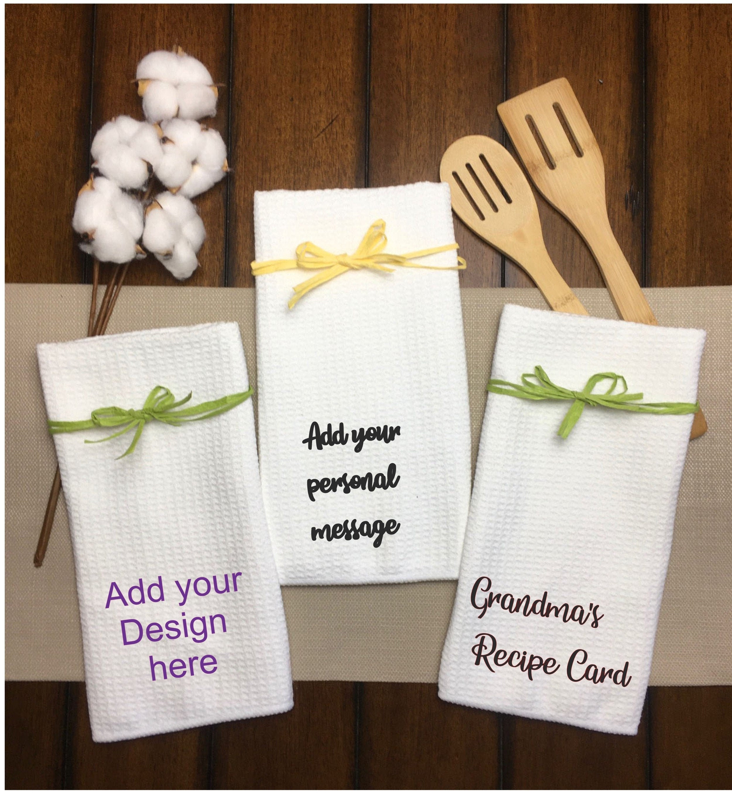 Custom Printed Kitchen Towel for the Cooking Couple